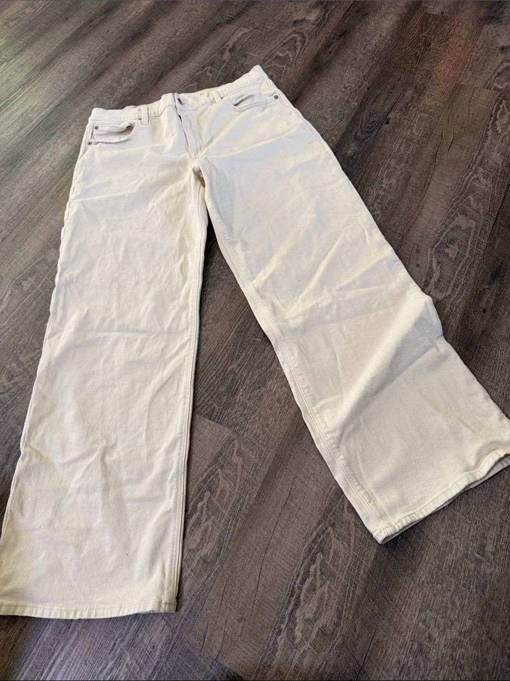 Women’s AE Wide Leg Jeans - Cream